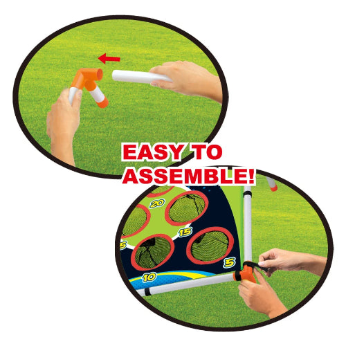 Portable Cornhole Throwing Circle Ferrule Board Set Easy Assemble Fun Kids Interactive Adults Outdoor Yard Toss Game Toy